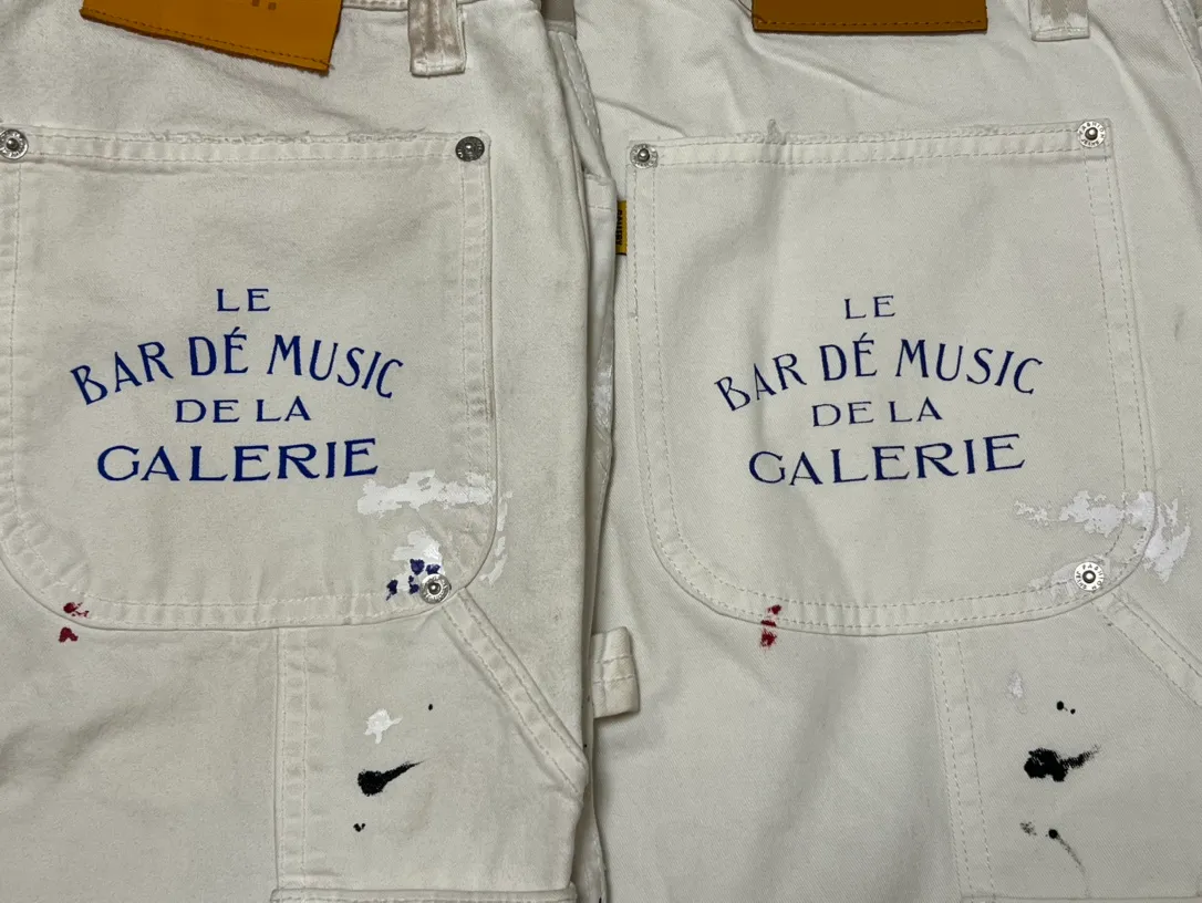 Proofing comparison GALLERY DEPT. PAINTED CARPENTER FLARE graffiti logging pants 30/32/34/36 size